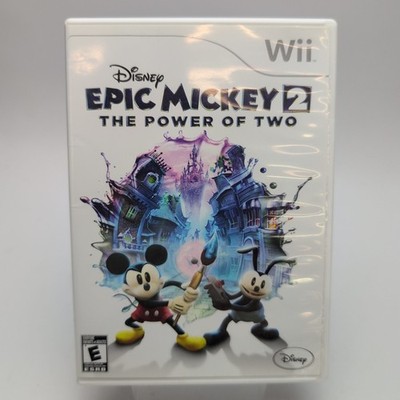 Disney Epic Mickey 2: The Power of Two (Nintendo Wii, 2012) Complete In Box CIB