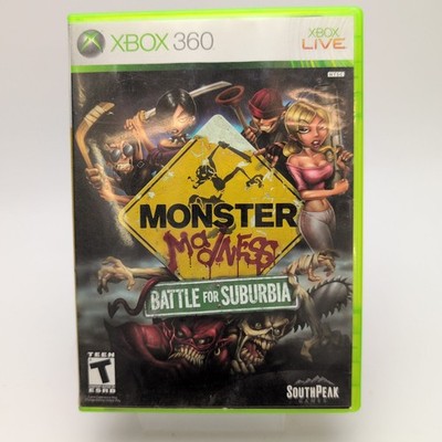 Monster Madness: Battle for Suburbia (Microsoft Xbox 360) Complete In Box CIB