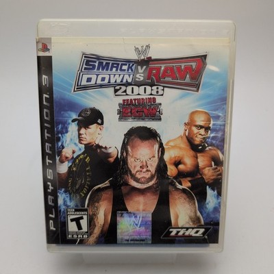 WWE SmackDown vs. Raw 2008 (Sony PlayStation 3, 2007) Complete In Box CIB