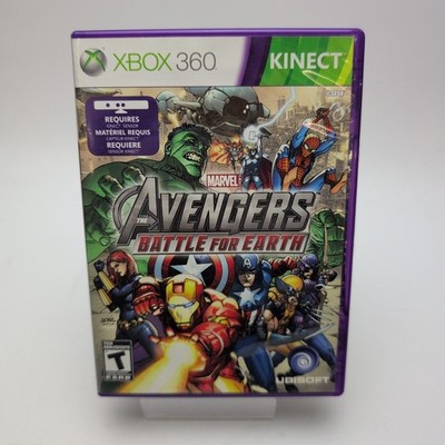 Marvel Avengers: Battle for Earth (Microsoft Xbox 360, 2012) Complete In Box CIB