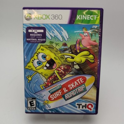 SpongeBob's Surf & Skate Roadtrip (Microsoft Xbox 360) Complete In Box CIB