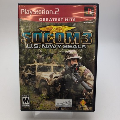 SOCOM 3: U.S. Navy SEALs (Sony PlayStation 2, 2005) Complete In Box CIB