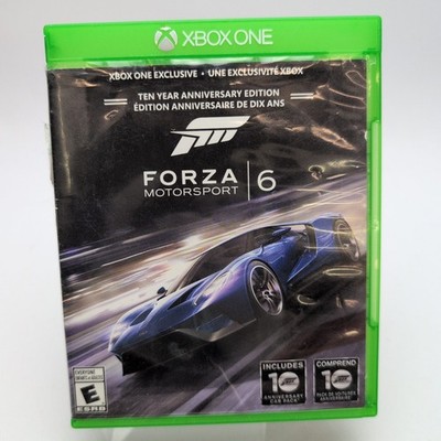 Forza Motorsport 6 Ten Year Anniversary Edition (Microsoft Xbox One) No Manual