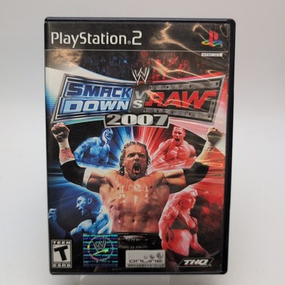WWE SmackDown vs. Raw 2007 (Sony PlayStation 2, 2006) Complete In Box CIB