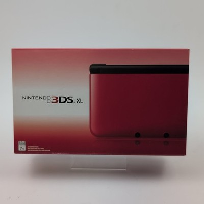 Nintendo 3DS XL Red Console Complete in Box CIB MINT
