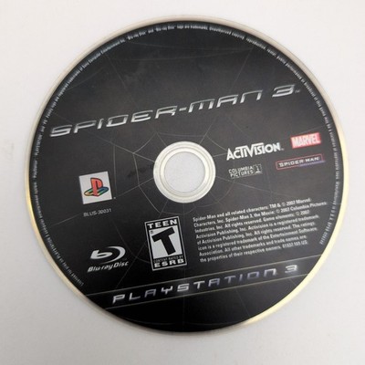 Spider-Man 3 (Sony PlayStation 3, 2007) Disc Only